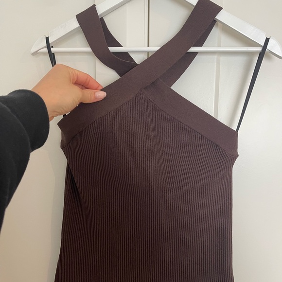 BABATON Sculpt Knit Criss Cross Midi dress - Picture 3 of 8